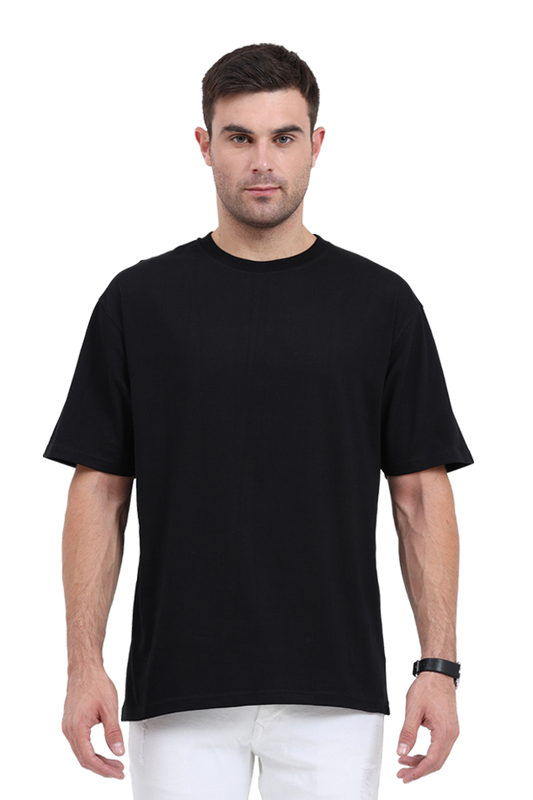 Plain Oversized Black T-Shirt – Effortless Comfort, Timeless Style