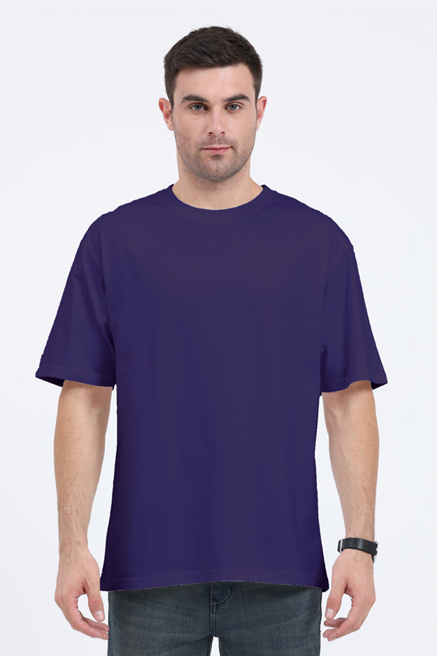 Plain Oversized Purple T-Shirt – Bold Comfort, Effortless Style