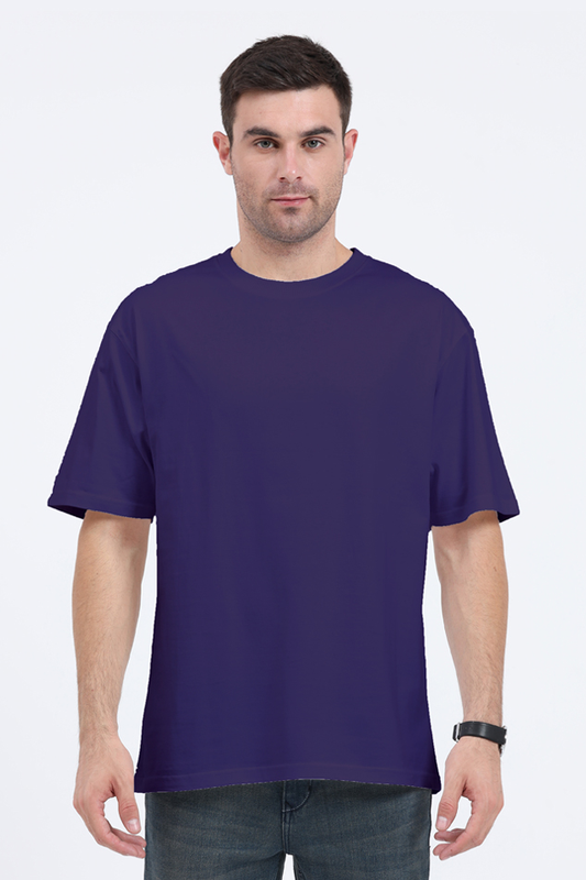 Plain Oversized Purple T-Shirt – Bold Comfort, Effortless Style