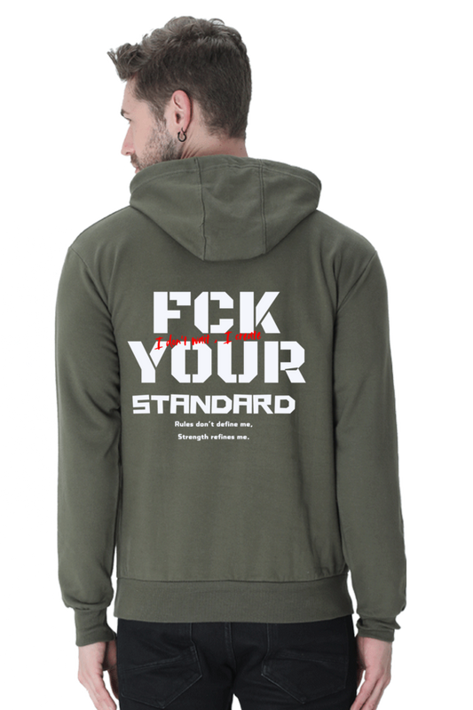 FCK Your Standard Olive Green Hoodie – Own Your Individuality