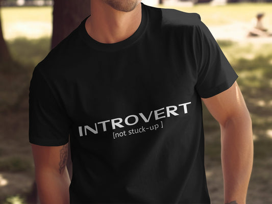 Introvert Oversized Black T-Shirt – Embrace Your Quiet Strength