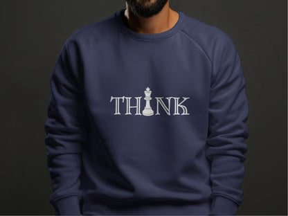 THINK Navy Blue Sweatshirt – Inspire Your Mind