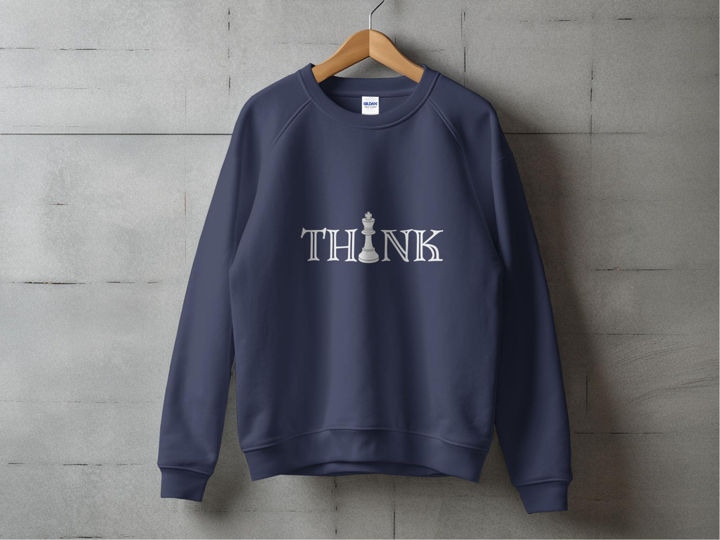 THINK Navy Blue Sweatshirt – Inspire Your Mind